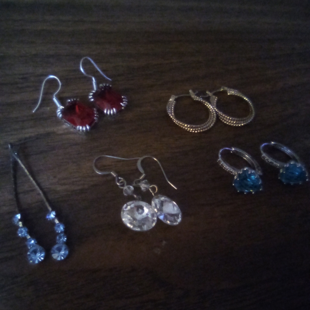 5 pair pierced earrings (multi)